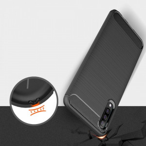 Husa pentru Samsung Galaxy A30s / A50 / A50s - Techsuit Carbon Silicone - Black - Img 5
