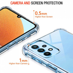 Husa pentru Samsung Galaxy A32 4G - Techsuit Shockproof Clear Silicone - Clear - Img 4