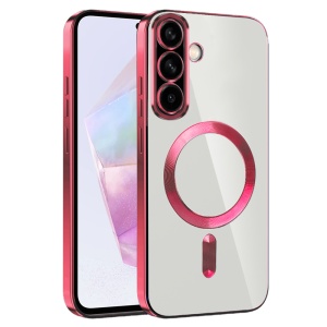 Husa pentru Samsung Galaxy A36 5G - Techsuit Luxury Crystal MagSafe - Red - Img 1