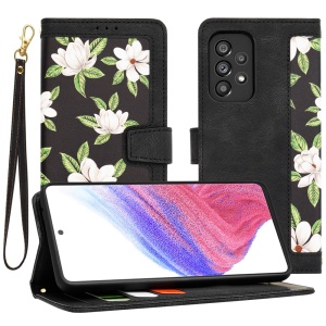 Husa pentru Samsung Galaxy A53 5G - Techsuit FlipCraft - Flowers of the Dawn - Img 1