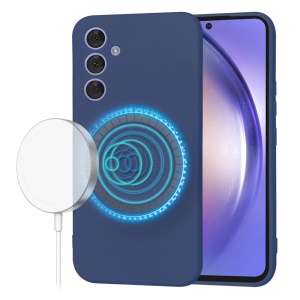 Husa pentru Samsung Galaxy A54 - Techsuit SoftFlex MagSafe - Navy Blue - Img 1
