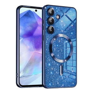 Husa pentru Samsung Galaxy A55 5G - Techsuit Luxury Glitter MagSafe - Deep Blue