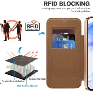 Husa pentru Samsung Galaxy A55 5G - Techsuit SmartMag Book Case - Brown - Img 5