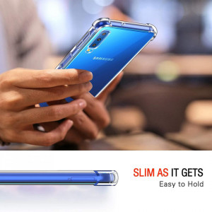 Husa pentru Samsung Galaxy A7 2018 - Techsuit Shockproof Clear Silicone - Clear - Img 6