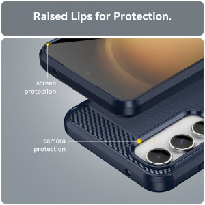 Husa pentru Samsung Galaxy S23 FE - Techsuit Carbon Silicone - Blue - Img 6