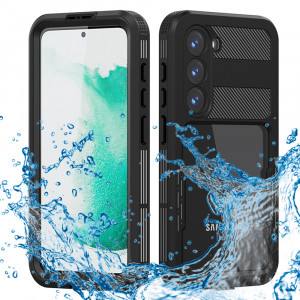 Husa pentru Samsung Galaxy S23 - ShellBox Waterproof IP68 Case - Black - Img 1