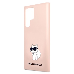 Husa pentru Samsung Galaxy S23 Ultra - Karl Lagerfeld Silicone (KLHCS23LSNCHBCP) - Pink Choupette - Img 6