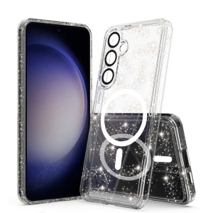 Husa pentru Samsung Galaxy S24 - Techsuit SparkleSkin MagSafe Series - Clear