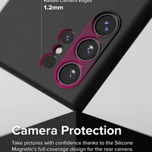 Husa pentru Samsung Galaxy S24 Ultra - Ringke Silicone Magnetic MagSafe - Pink Sand - Img 7