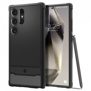 Husa pentru Samsung Galaxy S24 Ultra - Spigen Rugged Armor - Black