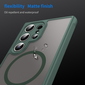 Husa pentru Samsung Galaxy S24 Ultra - Techsuit HaloFrost II MagSafe - Green - Img 6