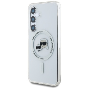 Husa pentru Samsung Galaxy S25 Plus - Karl Lagerfeld IML MagSafe (KLHMS25MHLSKCH) - Metal Karl&Choupette Head - Img 6