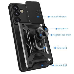 Husa pentru Samsung Galaxy S25 Plus - Techsuit CamShield Series - Black - Img 2