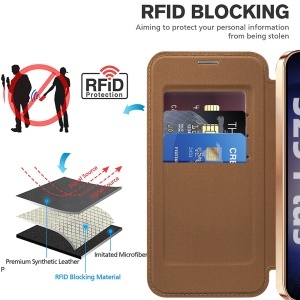 Husa pentru Samsung Galaxy S25 Plus - Techsuit SmartMag Book Case - Brown - Img 5