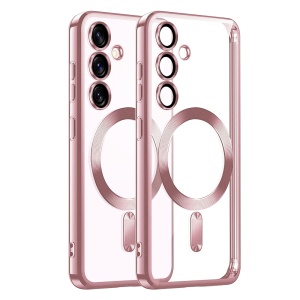 Husa pentru Samsung Galaxy S25 - Techsuit Luxury Crystal MagSafe - Pink