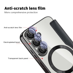 Husa pentru Samsung Galaxy S25 - Techsuit SmartMag Book Case - Black - Img 3