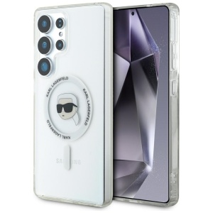 Husa pentru Samsung Galaxy S25 Ultra - Karl Lagerfeld IML MagSafe (KLHMS25LHLSKIH) - Karl`s Head - Img 1