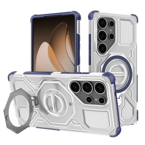Husa pentru Samsung Galaxy S25 Ultra - Techsuit Carbon Shield PRO - Blue Transparent