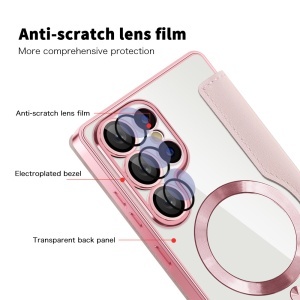 Husa pentru Samsung Galaxy S25 Ultra - Techsuit SmartMag Book Case - Pink - Img 3