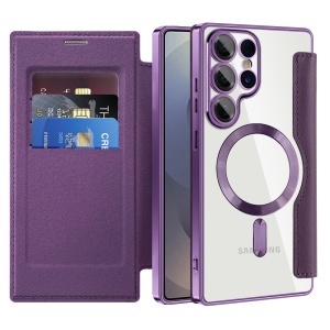 Husa pentru Samsung Galaxy S25 Ultra - Techsuit SmartMag Book Case - Purple - Img 1