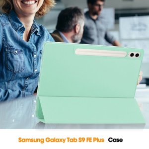 Husa pentru Samsung Galaxy Tab S9 Plus / S10 Plus - Techsuit Flex Trifold - Matcha Green - Img 5