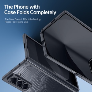 Husa pentru Samsung Galaxy Z Fold SE - Dux Ducis Aimo Series - Black - Img 4