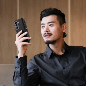 Husa pentru Samsung Galaxy Z Fold SE - Dux Ducis Bril (with Pencil Holder) - Black - Img 6