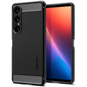 Husa pentru Sony Xperia 1 VII - Spigen Rugged Armor - Matte Black - Img 1