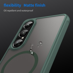 Husa pentru Sony Xperia 1 VII - Techsuit HaloFrost II MagSafe - Green - Img 6