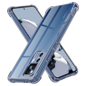 Husa pentru Xiaomi 12T / 12T Pro - Techsuit Shockproof Clear Silicone - Smoke Black