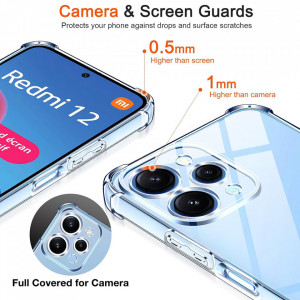 Husa pentru Xiaomi Redmi 12 4G / 12 5G - Techsuit Shockproof Clear Silicone - Clear - Img 4