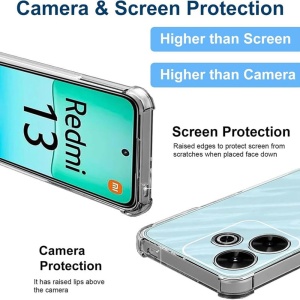 Husa pentru Xiaomi Redmi 13 / Poco M6 4G - Techsuit Shockproof Clear Silicone - Clear - Img 5