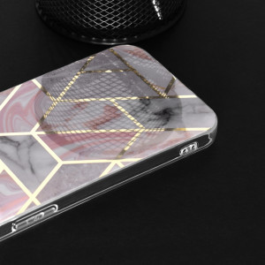 Husa pentru Xiaomi Redmi A1 / A2 - Techsuit Marble Series - Pink Hex - Img 5