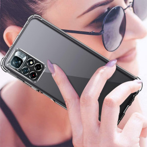 Husa pentru Xiaomi Redmi Note 11 / Note 11S - Techsuit Shockproof Clear Silicone - Clear - Img 6