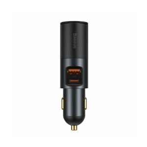 Incarcator auto Baseus Share Together 1xUSB 1xUSB-C cu port de expansiune pentru bricheta 120W Quick Charge Negru - Img 3