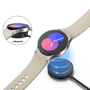 Incarcator pentru Samsung Galaxy Watch 3/4/5/6, USB, 2.5W, Carcasa PC - Techsuit (TSC11) - Black - Img 1