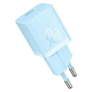 Incarcator retea Baseus GaN5 Fast Charge mini 1C 30W Albastru