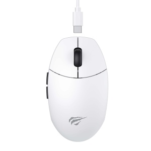 Mouse Fara Fir 2.4GHz, 500mAh, 800/1600/2400/3200/6500/8000 DPI - Havit (MS1039W) - White