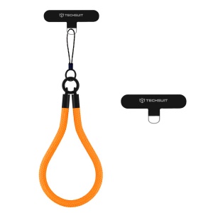 Snur pentru Telefon, Nylon Braided, Durable, Universal - Techsuit Rope Wrist Strap (RWS2-01) - Blazing Flame