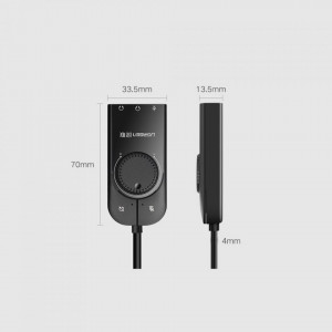 Adaptor Audio OTG USB la 3x Jack - Ugreen (40964) - Black - Img 6