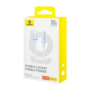 Cablu USB la Type-C, Super Fast Charging 100W, 1m - Baseus Gem (P10373002311-00) - Galaxy Blue - Img 7