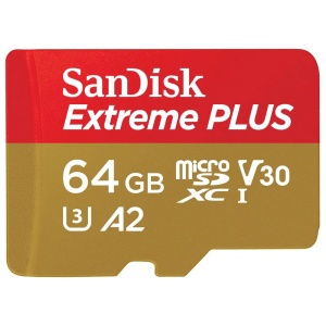 Card de Memorie, 64GB, MicroSDXC - SanDisk Extreme Plus (SDSQXBU-064G-GN6MA) - Red - Img 3