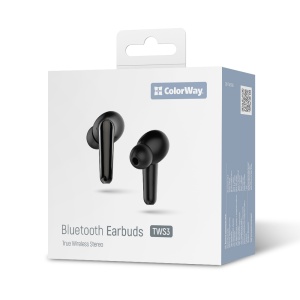 Casti Half-In-Ear, Bluetooth 5.3, Microfon, Control Tactil - ColorWay TWS-3 (CW-TWS3BK) - Black - Img 6