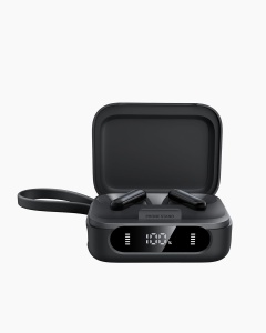 Casti in-ear wireless bluetooth Soundcore P41i by Anker, ANC, cablu USB-C retractabil, functie powerbank, IPX5, Negru