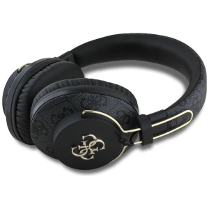 Casti On-ear fara Fir, Bluetooth 5.3, ENC, USB-C, 300mAh - Guess 4G Metal Logo (GUBHS72P4FC4MK) - Black