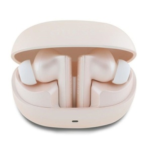 Casti True Wireless Stereo, Bluetooth - Guess Capsule Printed Logo (GUTWST88MCTGP) - Pink - Img 1