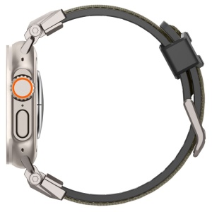 Curea pentru Apple Watch 1/2/3/4/5/6/7/8/9/10/SE/SE 2/Ultra/Ultra 2 (42/44/45/46/49mm) - Spigen DuraPro Armor - Military Green - Img 6