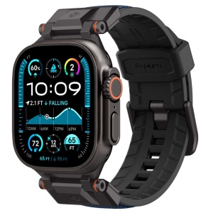 Curea pentru Apple Watch 1/2/3/4/5/6/7/8/9/10/SE/SE 2/Ultra/Ultra 2 (42/44/45/46/49mm) - Spigen DuraPro Armor - Navy Blue - Img 3