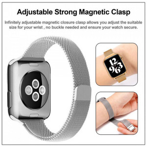 Curea pentru Apple Watch 1/2/3/4/5/6/7/8/9/10/SE/SE 2/Ultra/Ultra 2 (42/44/45/46/49mm) - Techsuit Watchband (W034) - Pink - Img 5
