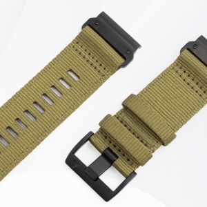 Curea pentru Garmin Fenix 3/3 HR/5X/5X Plus/6X/6X Pro/7X/7X Pro Solar - Techsuit Watchband QuickFit 26mm (W070) - Camo Green - Img 6